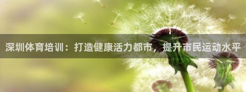 尊龙体育电竞官网：深圳体育培训：打造健康活力都市，提