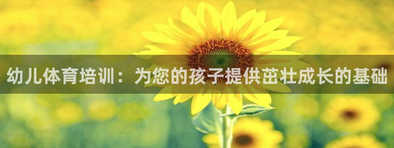 国际凯时ag优质运营商：幼儿体育培训：为您的孩子提供