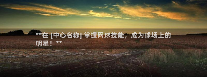 尊龙登录：**在 [中心名称] 掌握网球技能，成为球