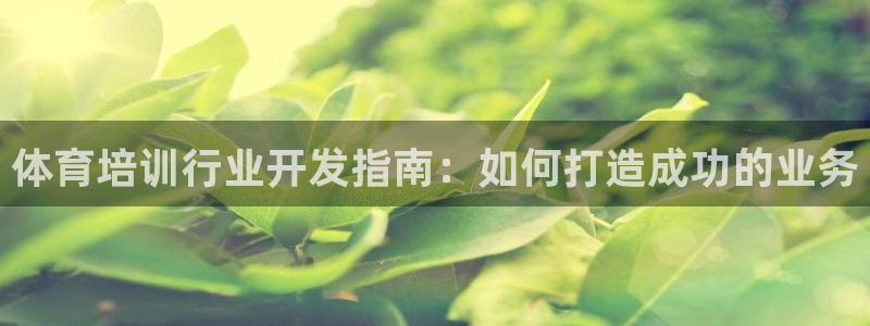 尊龙体育怎么样：体育培训行业开发指南：如何打造成功的